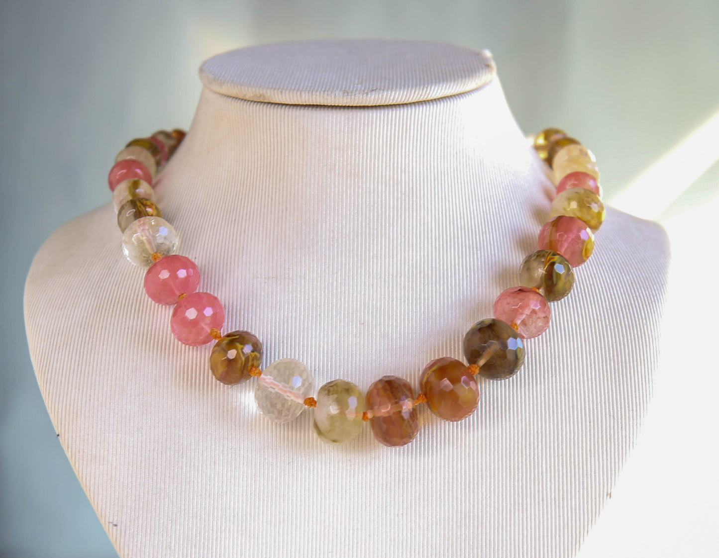 Amberlight Knotted Necklace