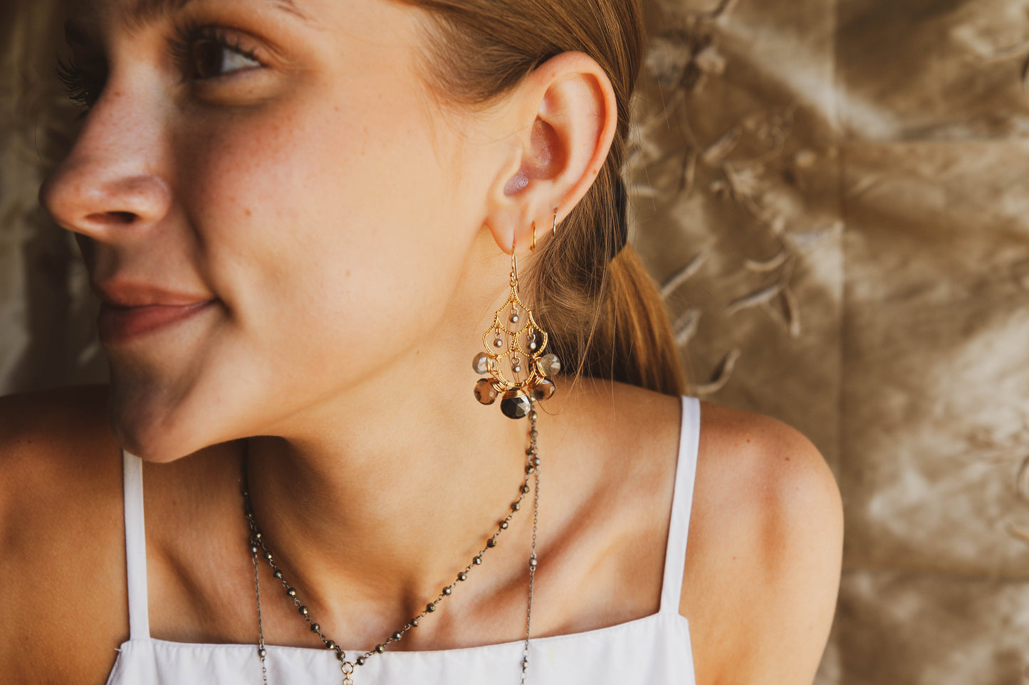 Frances Earrings in Pink Multi