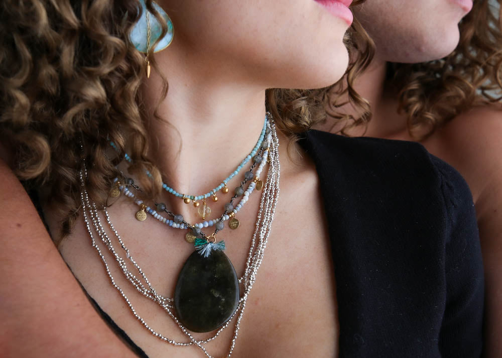 Goya Stone Pendant in Labradorite