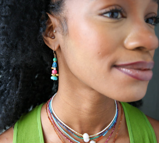 Simone Earrings in Turquoise Multi