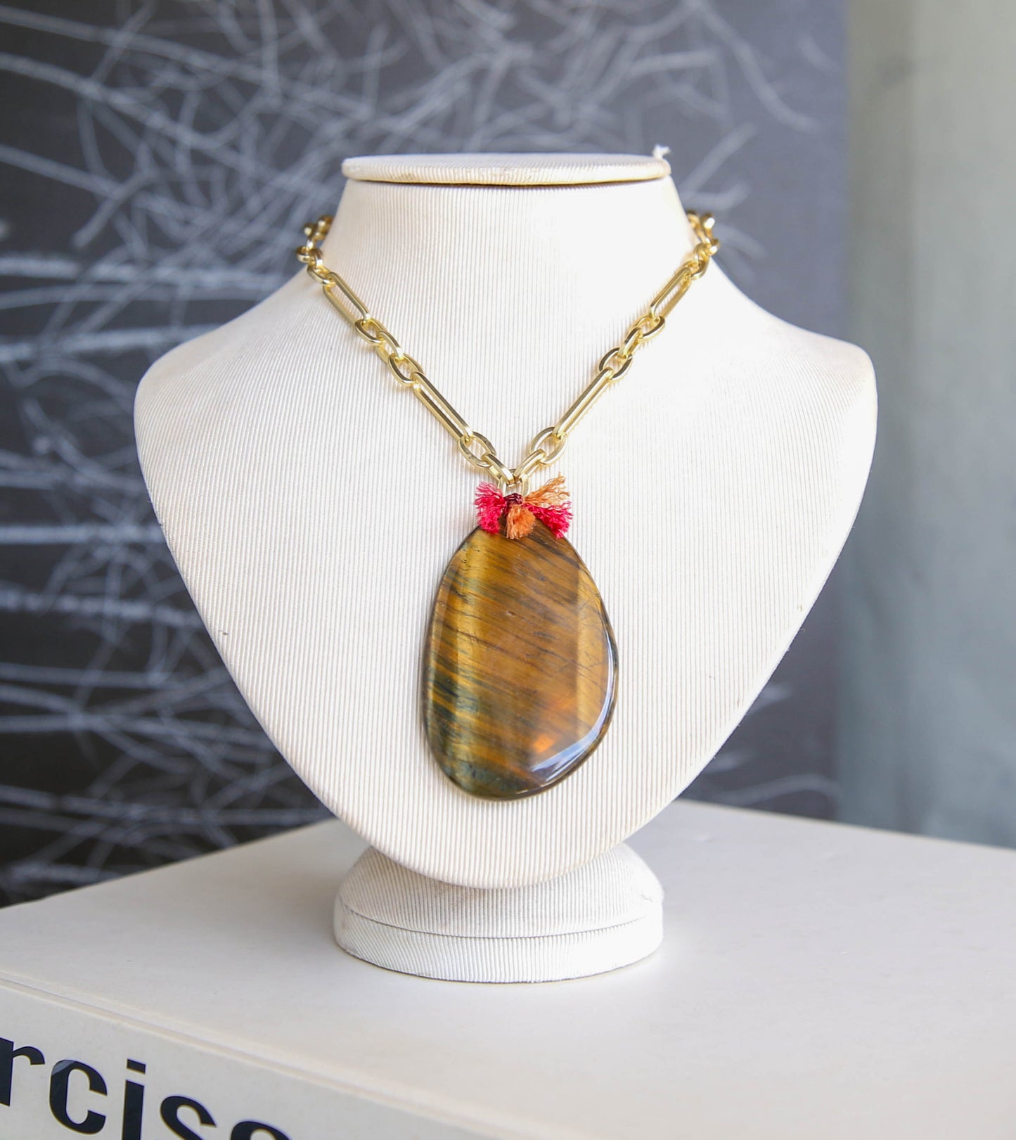 Goya Stone Pendant in Tiger's Eye
