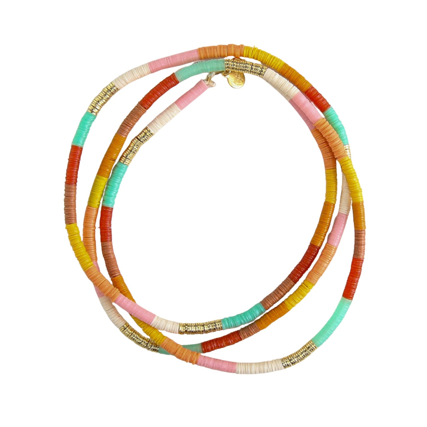 Aruba Long Necklace in Coral