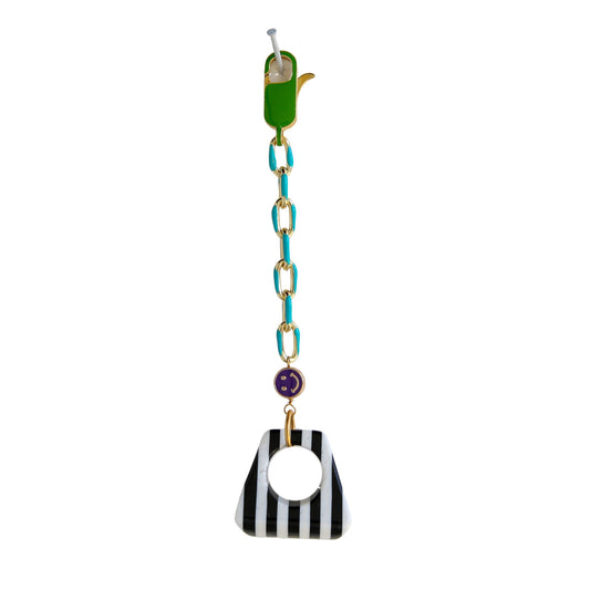 Enamel Graphic Bag Charm