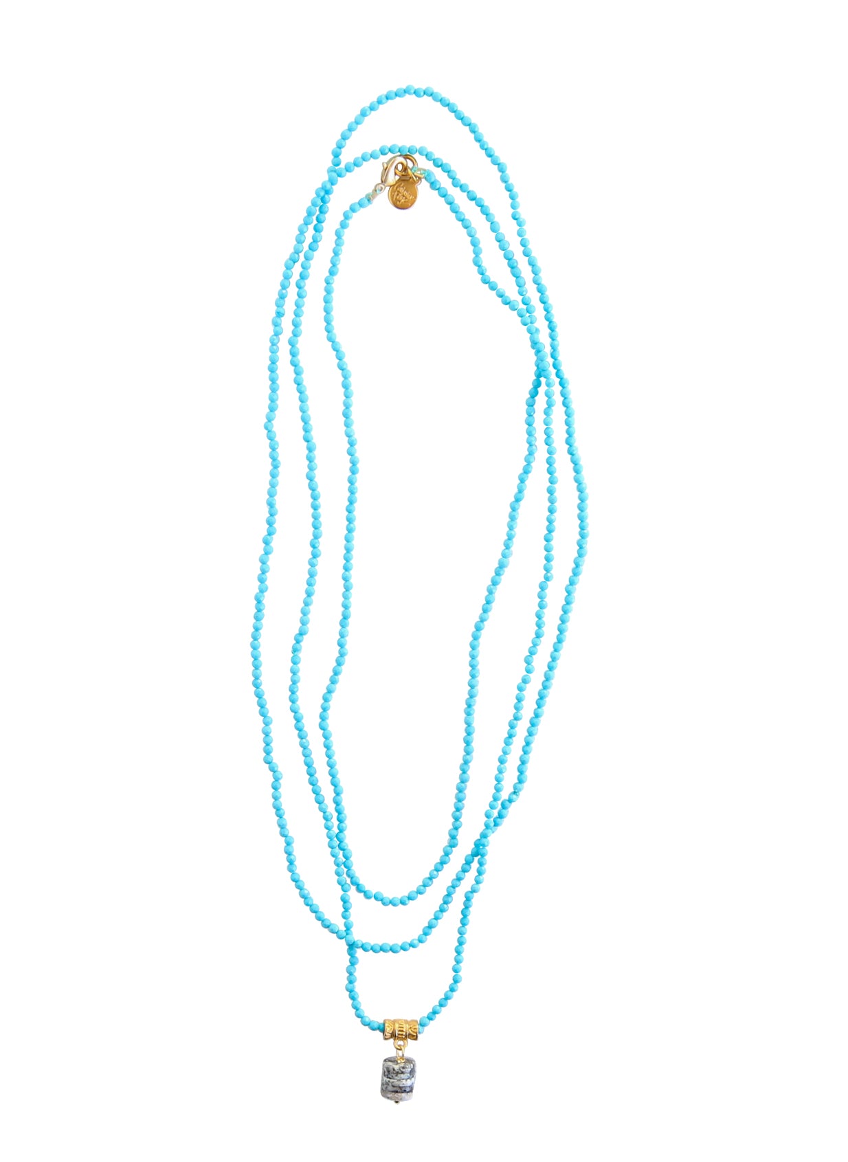 Aramis Long Layering Neck in Turquoise