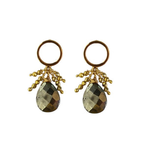 Ashylnn Earrings in Pyrite