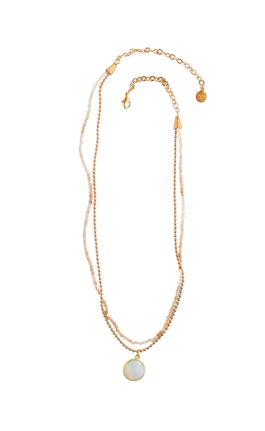 Avery Double Strand Necklace in