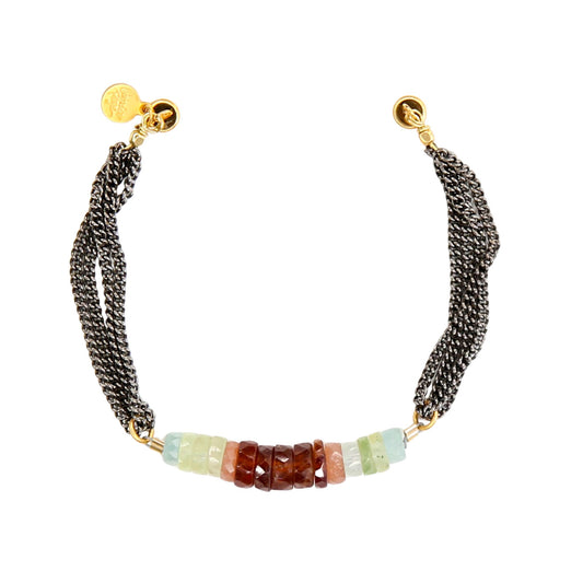 Azura Beaded Bracelet in Sunstone Multi
