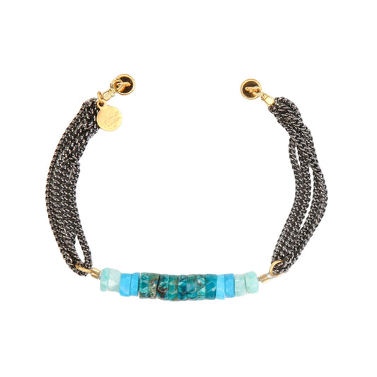 Azura Beaded Bracelet in Turquoise