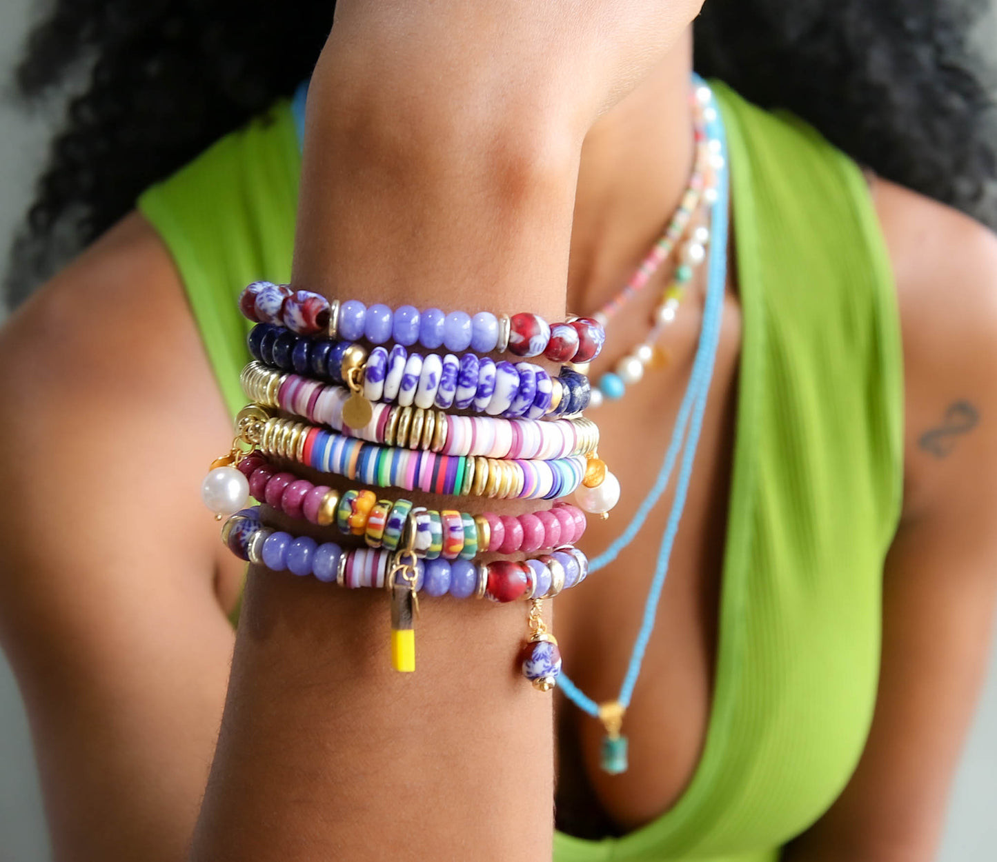 Echo Bracelet Set in Periwinkle