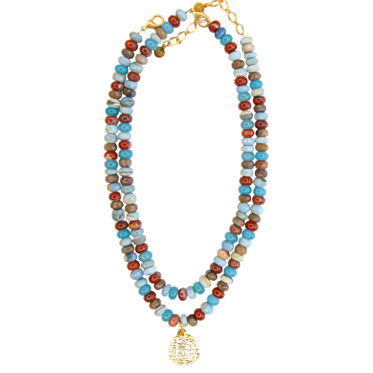 Candied with Pendant in Blue Mist