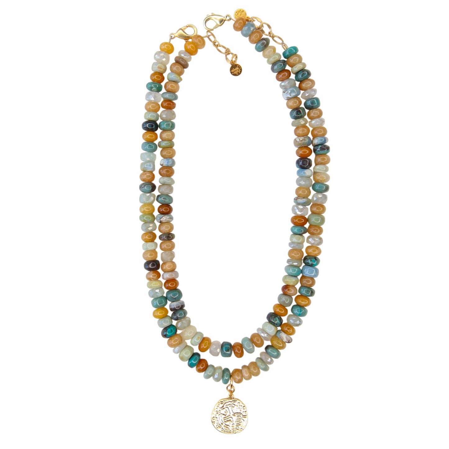 Candied with Pendant in Marigold Multi