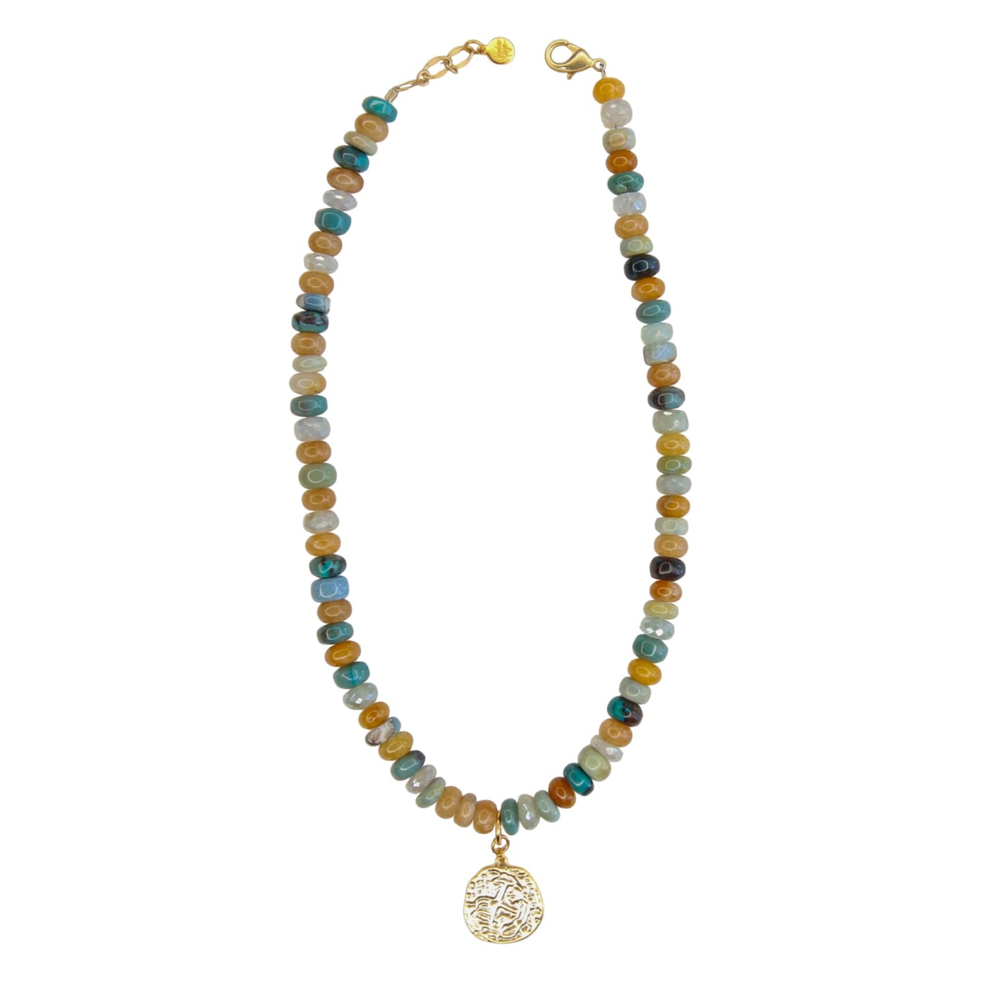 Candied with Pendant in Marigold Multi