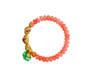 Capri Bracelet in Soft Tangerine