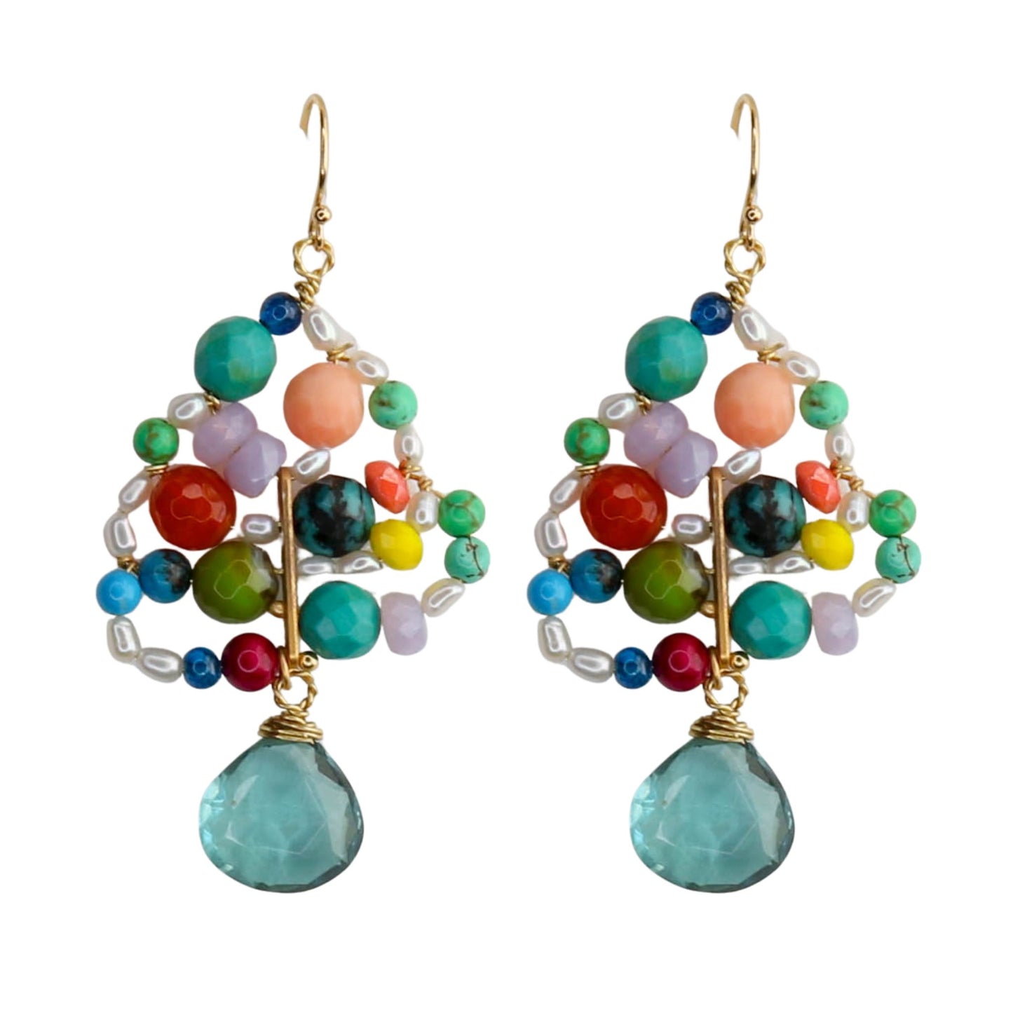 Carmen Earrings in Turquoise Multi