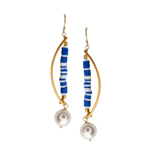 Coast Earrings in Blues