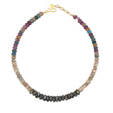 Colorblock Gemstone Necklace