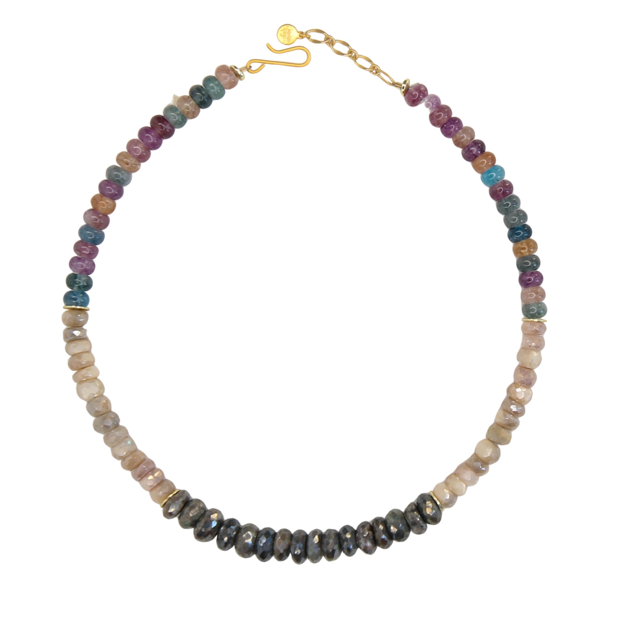 Colorblock Gemstone Necklace