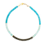 Colorblock Gemstone Necklace