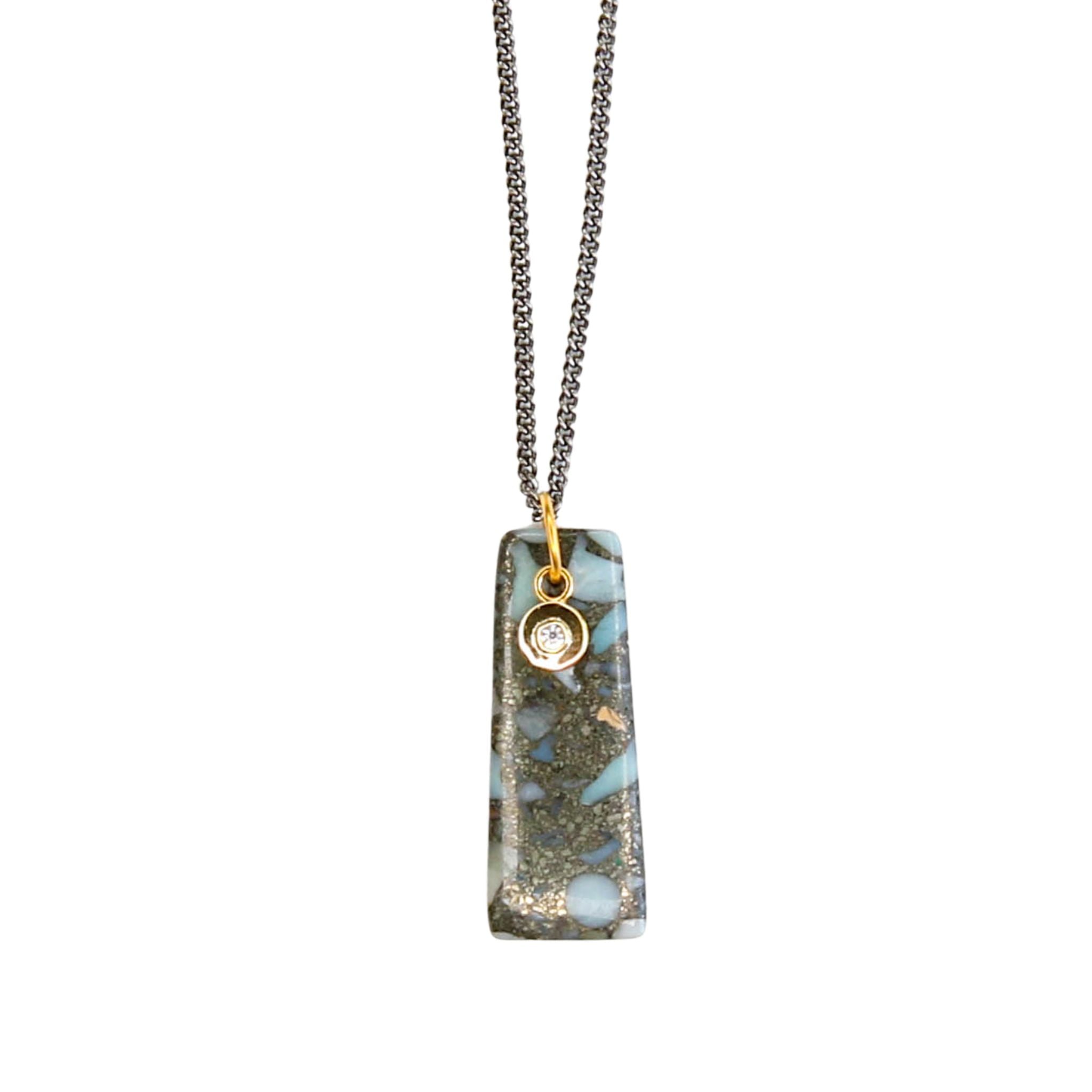Adjustable Composite Pendant in Silver