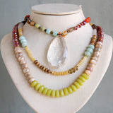 Colorblock Gemstone Necklace