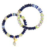 Echo Bracelet Set in Navy Blue