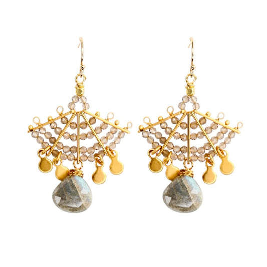 Fandango Earrings in Labradorite