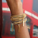 Fillmore Multi Strand Bracelet in Gold and Silver