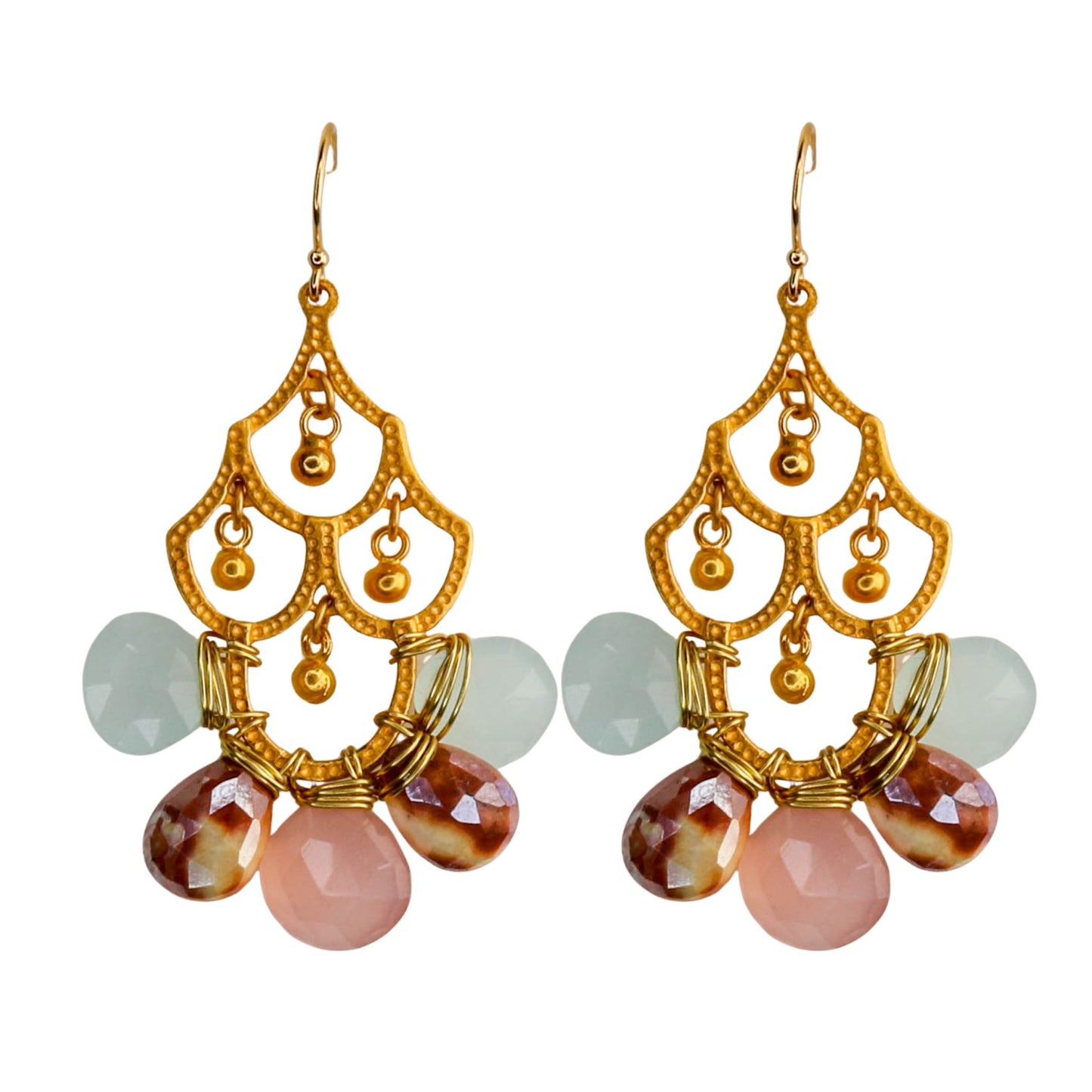 Frances Earrings in Pink Multi