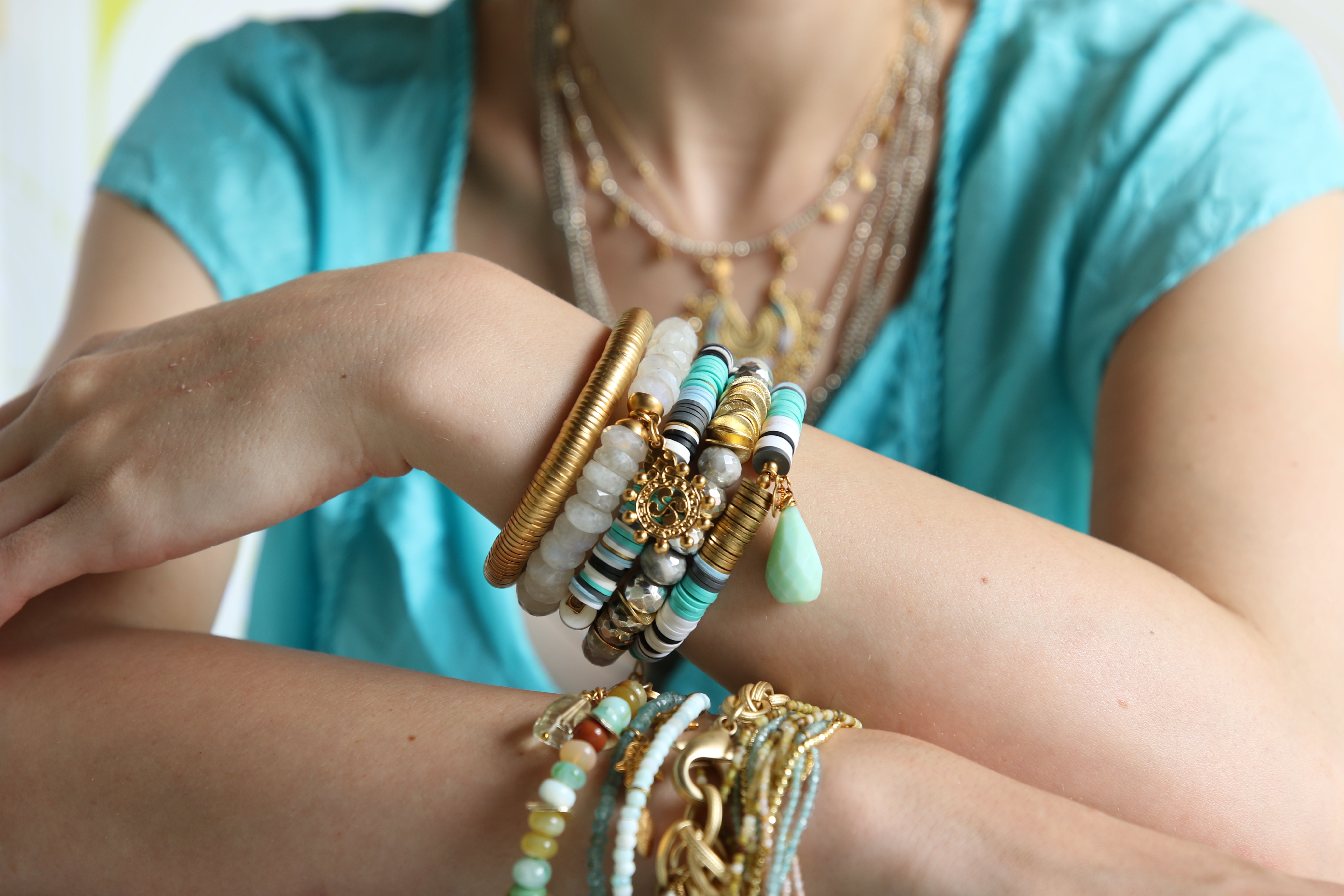 Juno Bracelet in Blue Agave