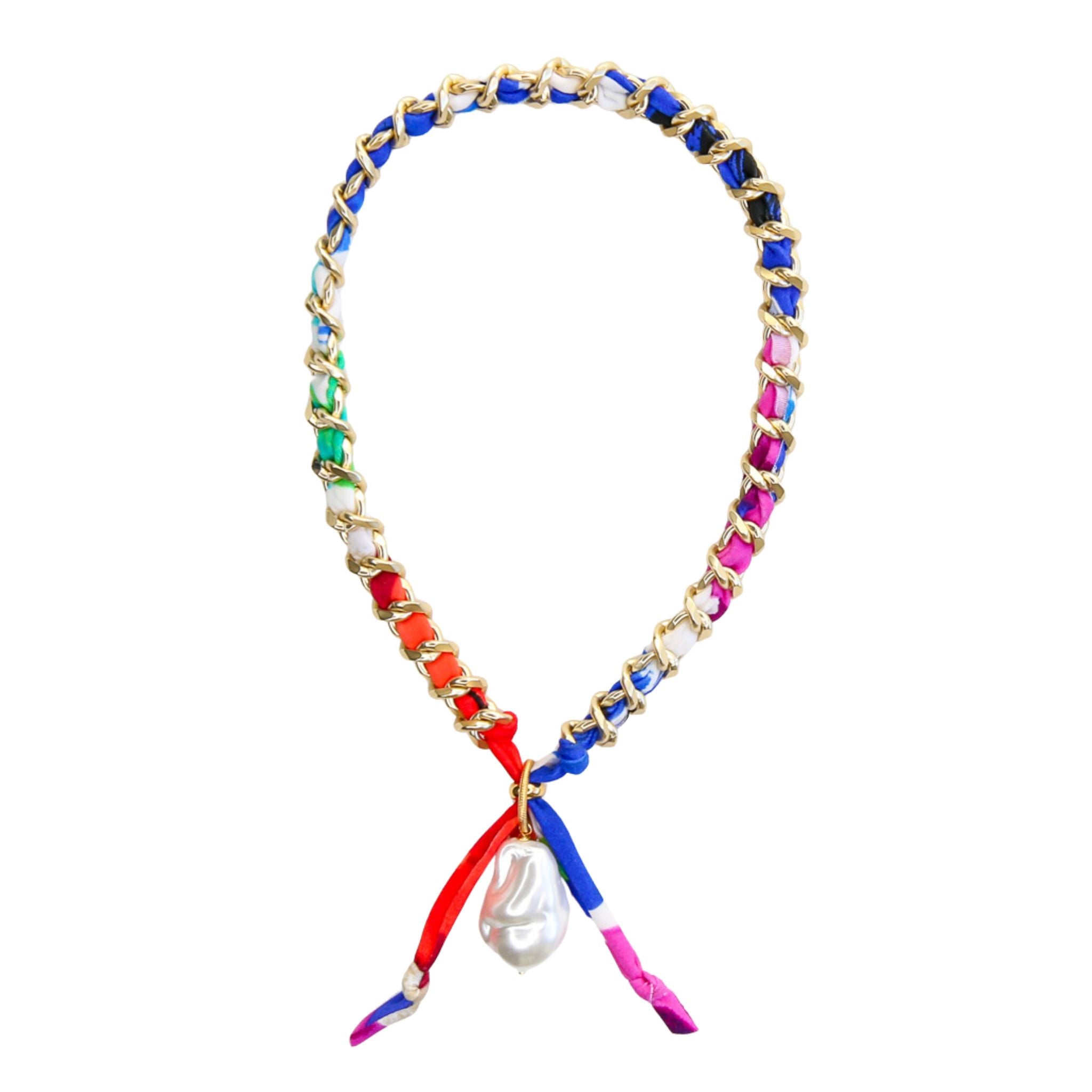 Ginger Wrapped Chain Necklace