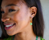 Glimmer Earrings in Champagne Quartz