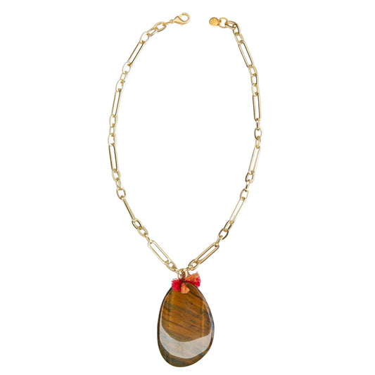Goya Stone Pendant in Tiger's Eye