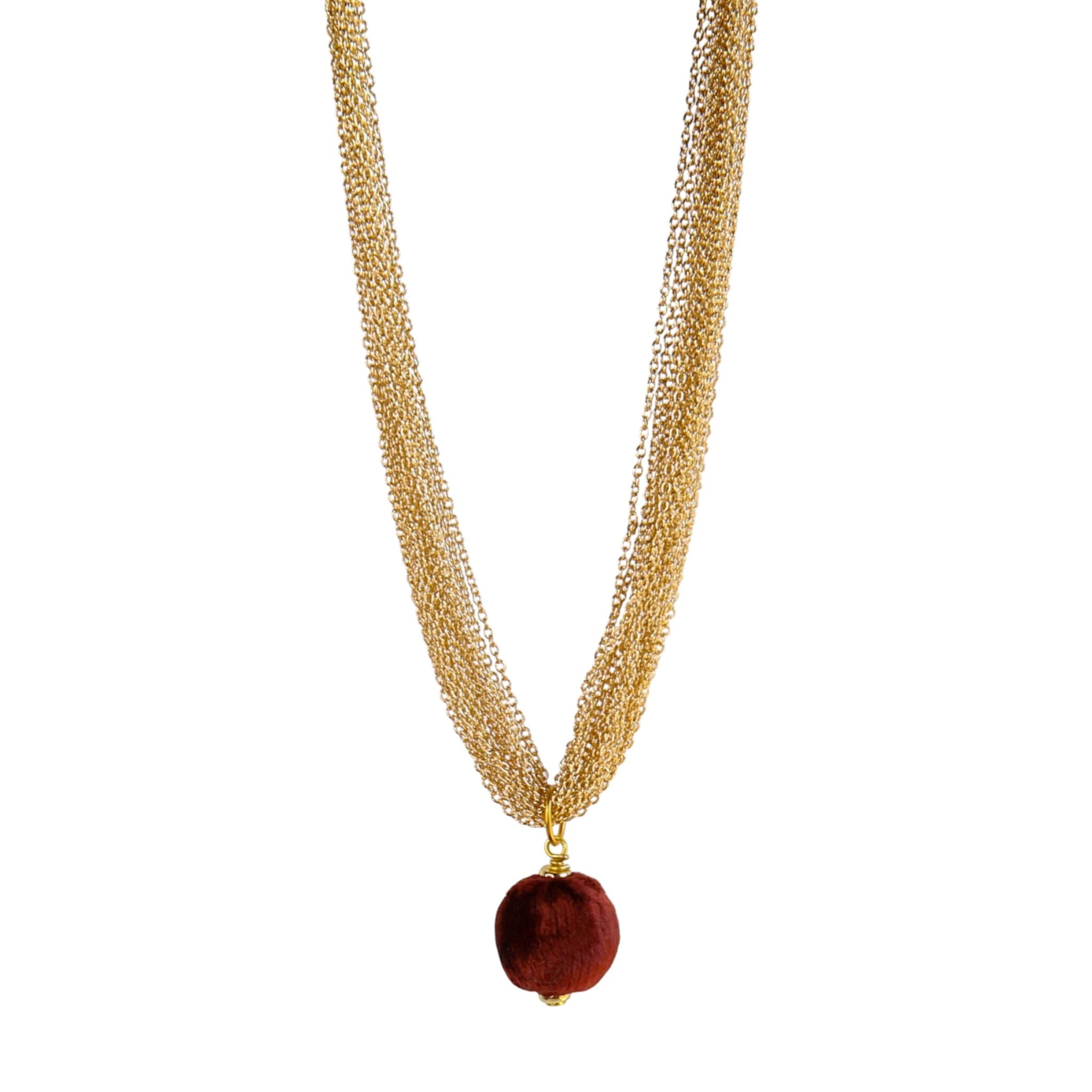 Halo Pendant in Rust