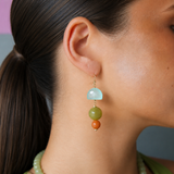 Hopscotch Semi Precious Earrings