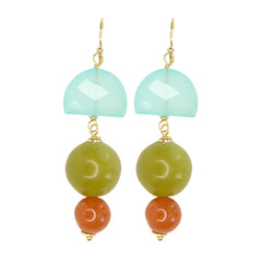 Hopscotch Semi Precious Earrings