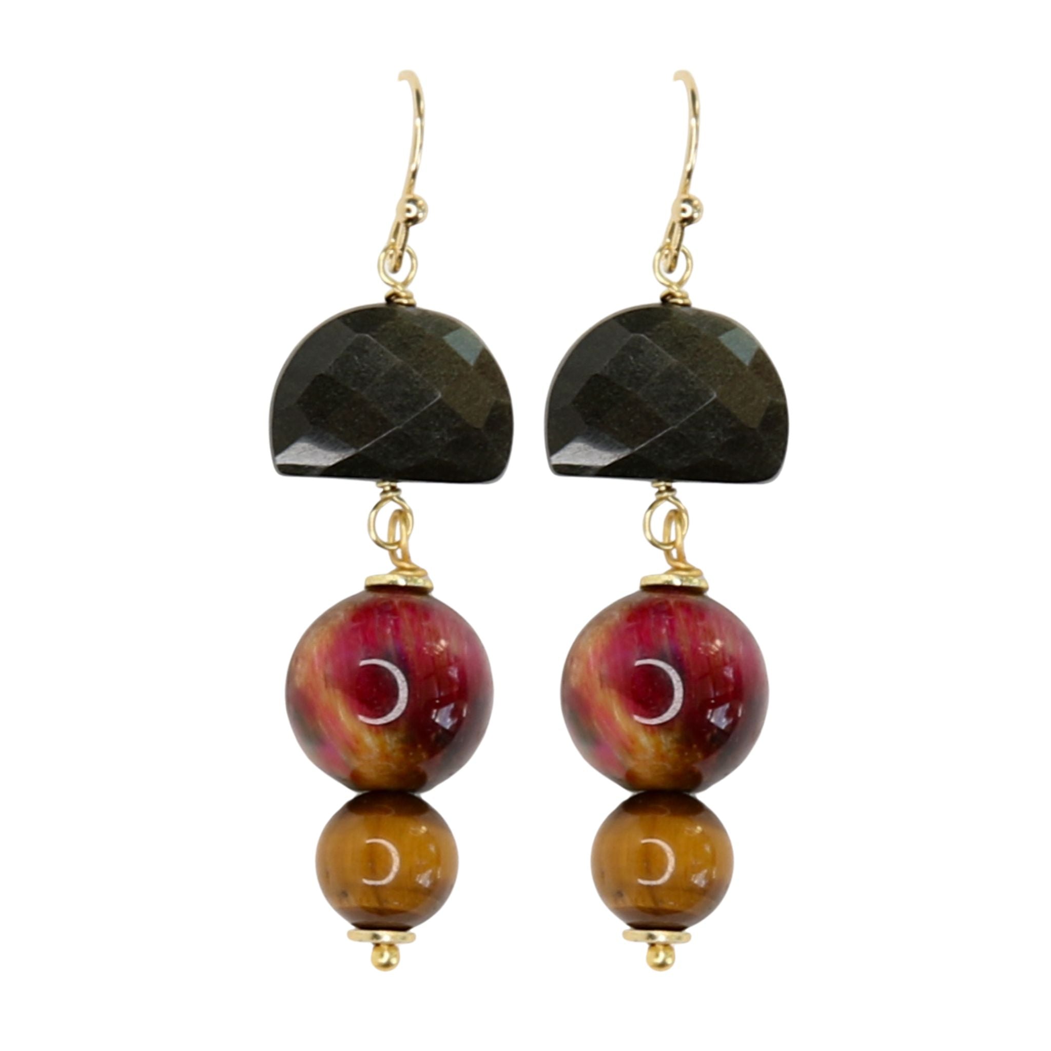 Hopscotch Semi Precious Earrings