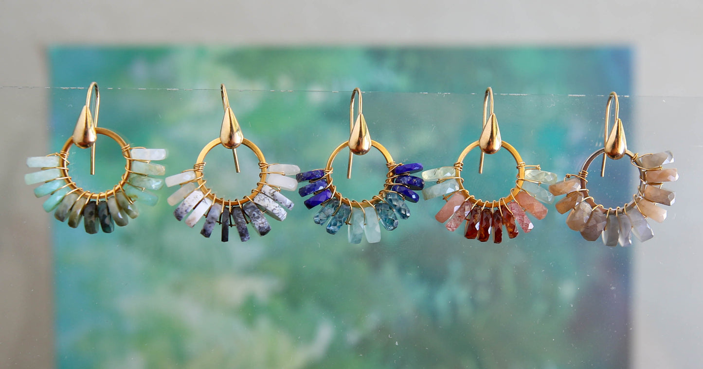 Jalisco Earrings in Labradorite