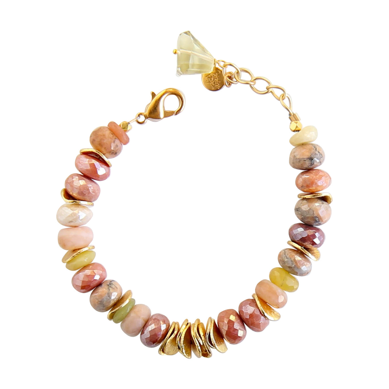 Juno Bracelet in Pink Opal