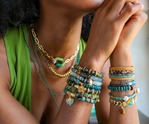 Shiloh Bracelet in Deep Teal
