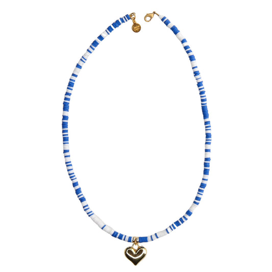 Kiwi Short Necklace in Blues