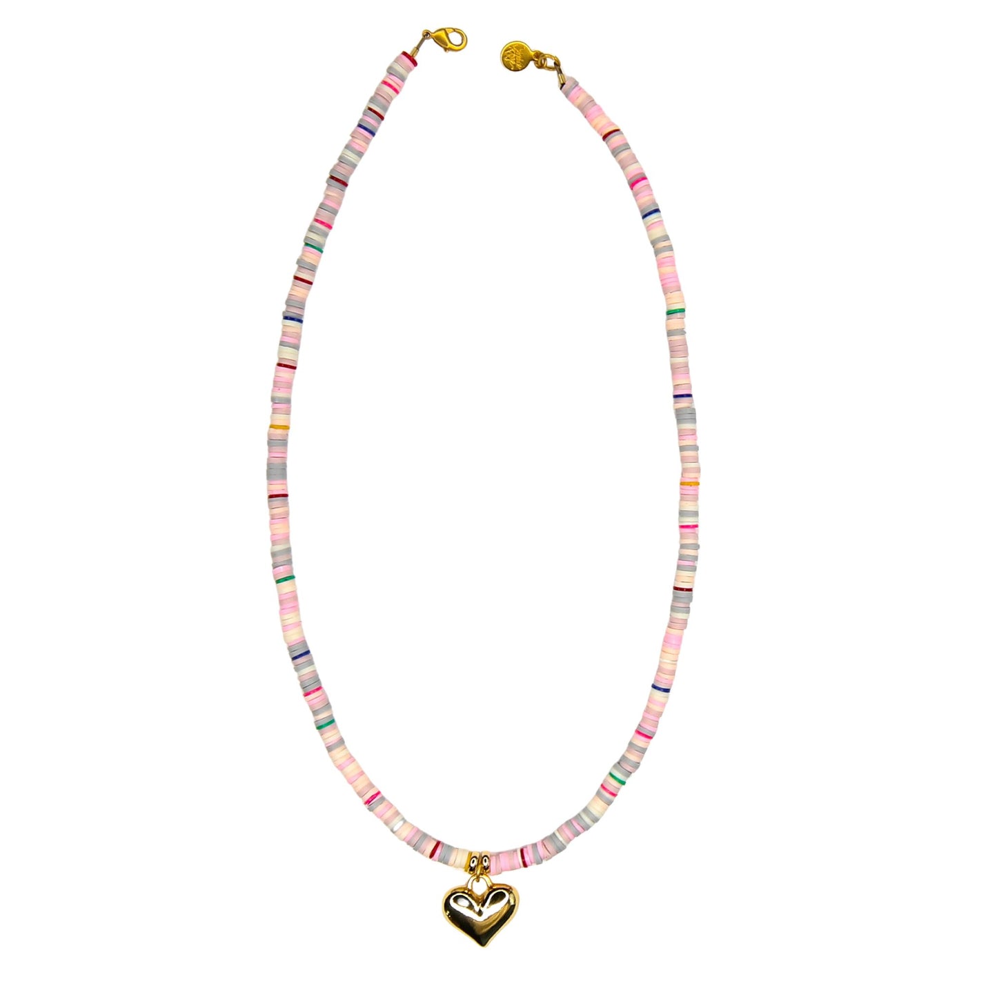 Kiwi Short Necklace in Valentine Pink