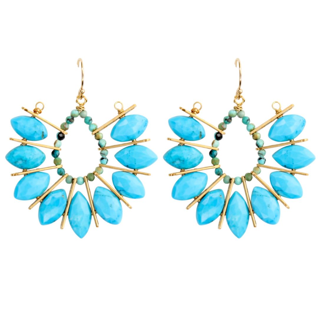 Marquis Earring in Turquoise