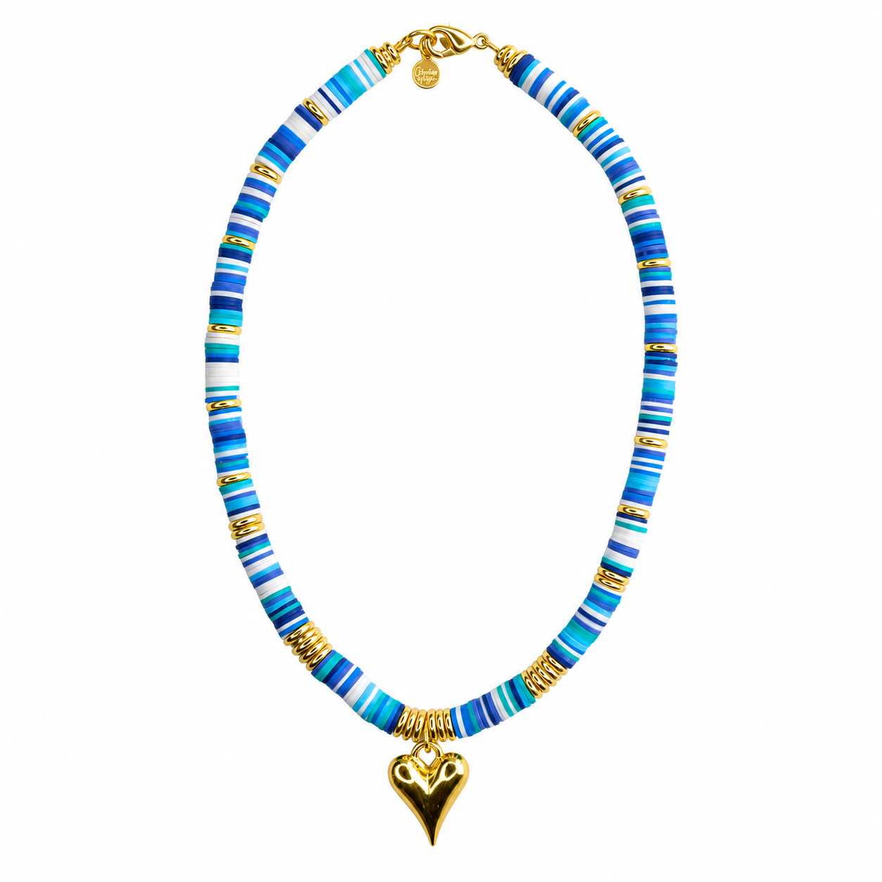 Melon Short Necklace with Heart