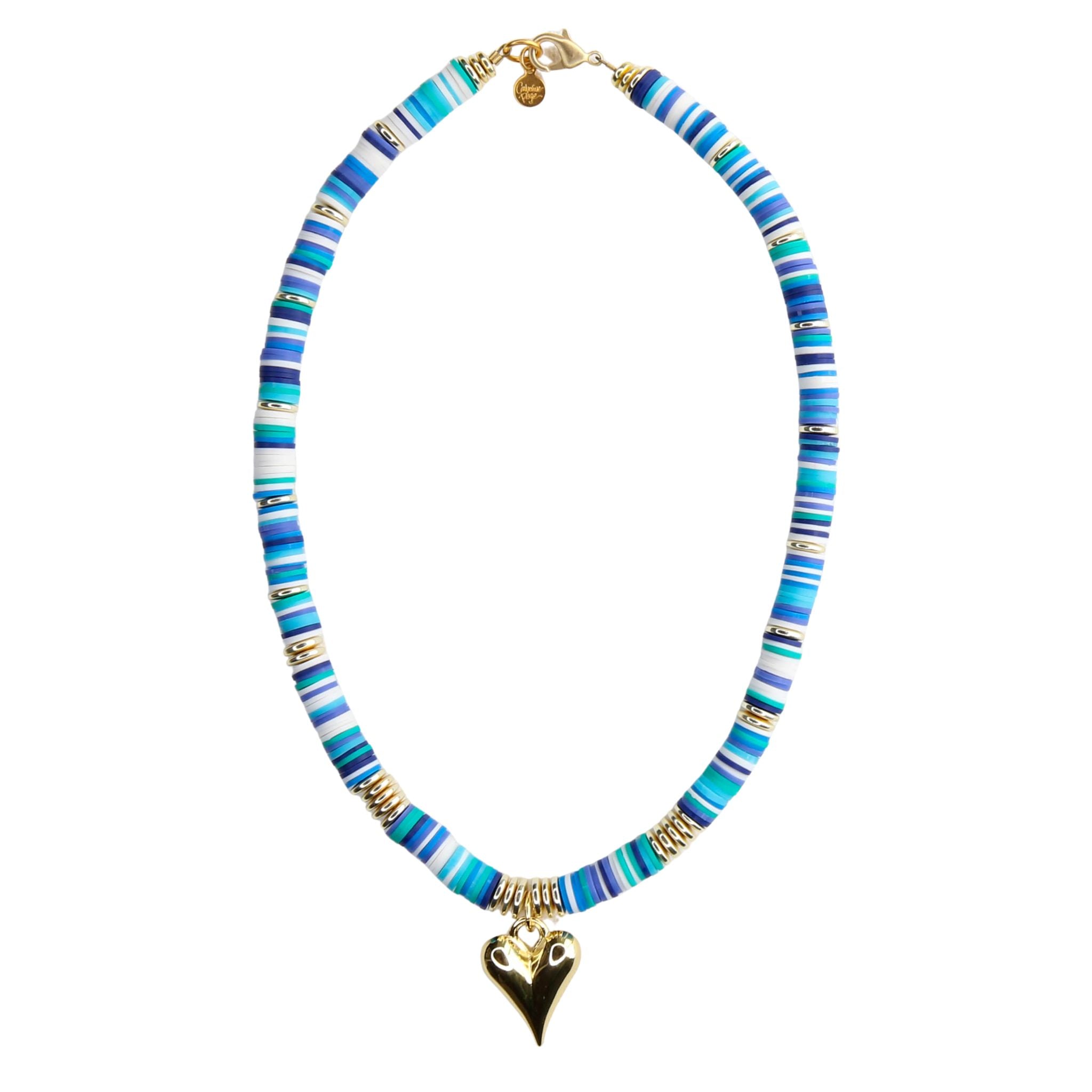 Melon Short Necklace with Heart