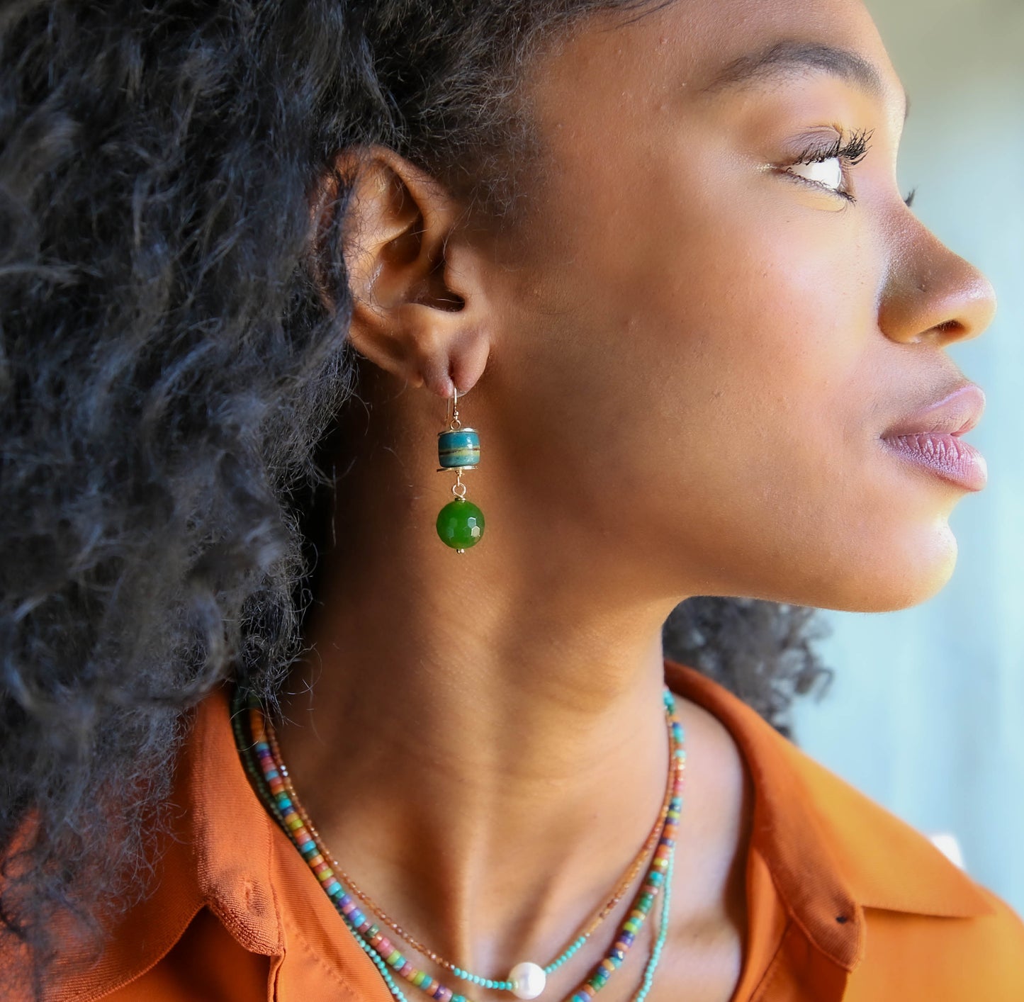 Nia Earrings in Blacks