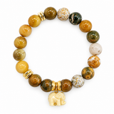 Nomad Gemstone Bracelet/Velvet Jungle Stack