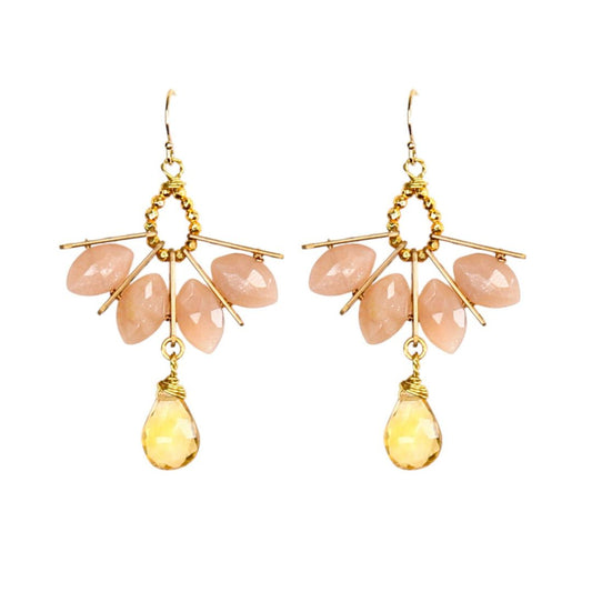 Persia Earrings in Blush Pink