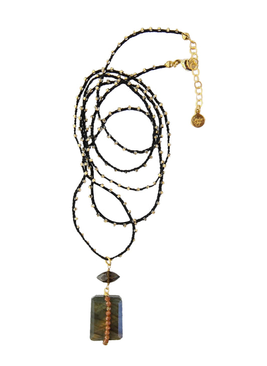 Provo Knotted Pendant in Sunstone