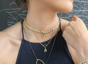 Round About Choker in Pinks