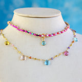 Round About Choker in Navy
